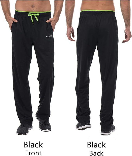 CENFOR Men's Sweatpants with Pockets Athletic Pants for Jogging, Workout, Gym, Running, Training - Which Mark