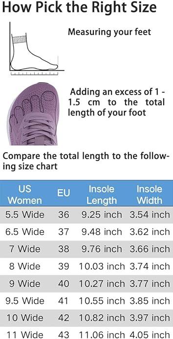 BRONAX Women's Wide Toe Box Road Running Shoes | Wide Athletic Tennis Sneakers with Rubber Outsole - Which Mark