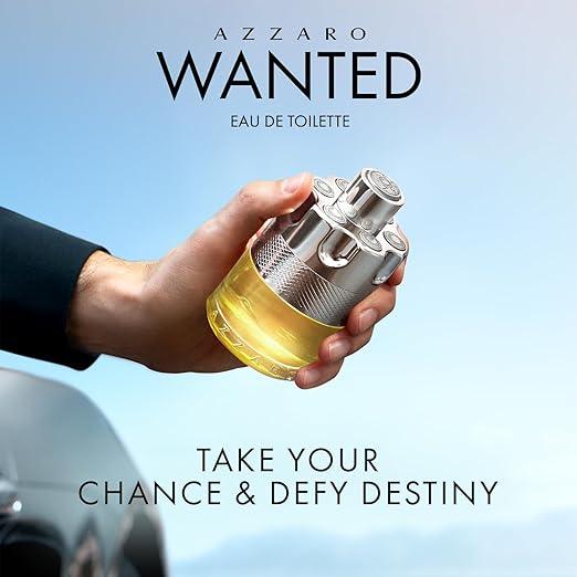 Azzaro Wanted Eau de Toilette - Vibrant & Irresistible Mens Cologne - Woody, Citrus & Spicy Fragrance - Fresh Notes of Cardamom, Lemon, Vetiver - Everyday Wear - Luxury Perfumes for Men - Which Mark