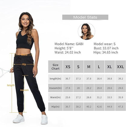 Haowind Joggers for Women with Pockets Elastic Waist Workout Sport Gym Pants Comfy Lounge Yoga Running Pants - Which Mark