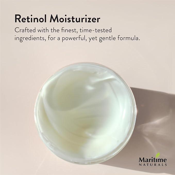 Maritime Naturals Retinol Moisturizer, Professional Grade Face Moisturizer with Hyaluronic Acid & Vitamin E, Face Cream for Women and Men, Organic Ingredients (120ml) Born in Nova Scotia, Canada - Which Mark
