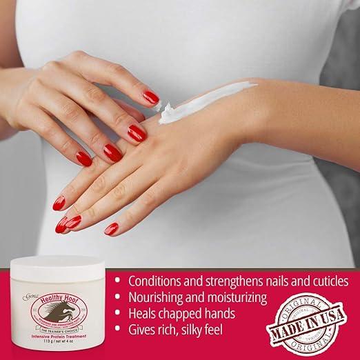 Gena Healthy Hoof Cream Complete Cuticle and Nail Care, to Moisturize, Condition and Treat Cuticles and Strengthen Nails - Which Mark
