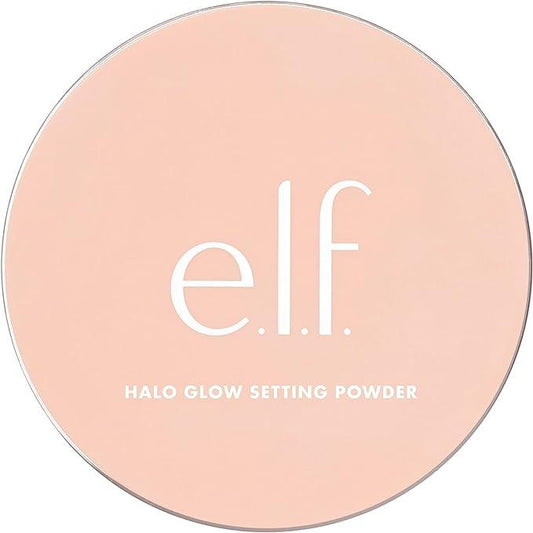 e.l.f. Halo Glow Setting Powder, Silky Setting Powder For Soft Glow Without Shine, Smooths Pores & Fine Lines, Vegan & Cruelty-Free, Light Pink - Which Mark