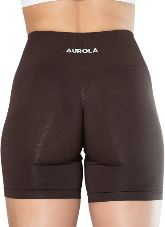 AUROLA Intensify Workout Shorts for Women Seamless Scrunch Short Gym Yoga Running Sport Active Shorts - Which Mark