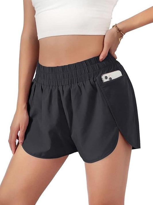 Blooming Jelly Women's Quick-Dry Running Shorts Workout Sport Layer Active Shorts with Pockets 1.75 - Which Mark