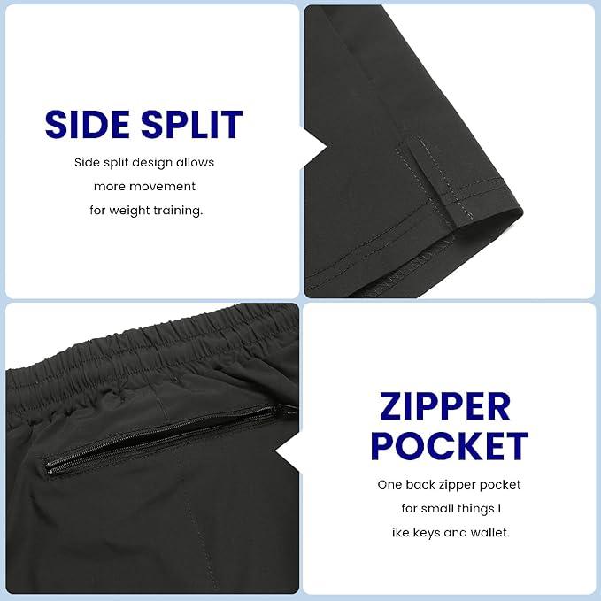 COOFANDY Men's 7 Inch Gym Workout Shorts 2 Pack Quick Dry Running Athletic Shorts with Pockets - Which Mark