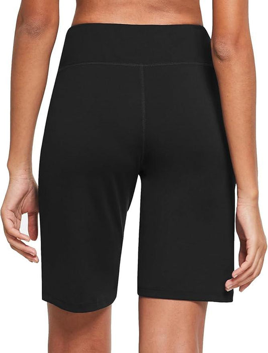baleaf Women's 10'' Athletic Bermuda Shorts High-Waisted Long Running Yoga Lounge Stretch Workout Pockets - Which Mark