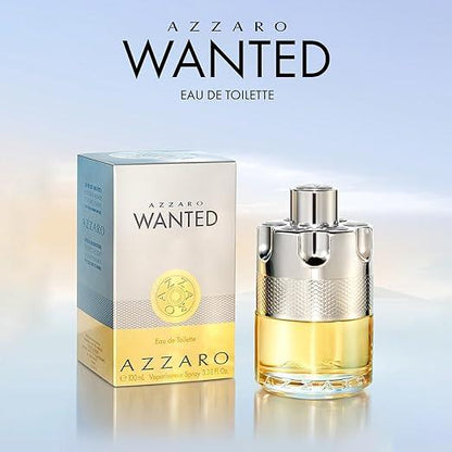 Azzaro Wanted Eau de Toilette - Vibrant & Irresistible Mens Cologne - Woody, Citrus & Spicy Fragrance - Fresh Notes of Cardamom, Lemon, Vetiver - Everyday Wear - Luxury Perfumes for Men - Which Mark
