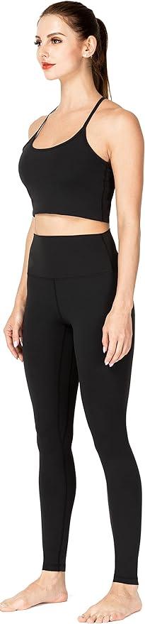 Sunzel Workout Leggings for Women, High Waisted Tummy Control Yoga Pants for Workout Gym Running 28" Inseam - Which Mark
