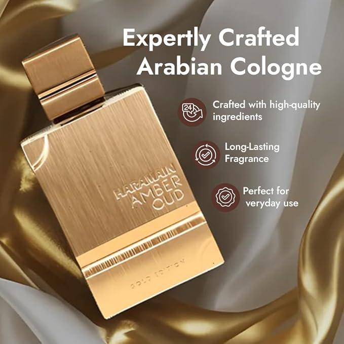 Al Haramain Amber Oud Gold Edition - Arabian Perfume for Women and Men - Unisex Perfume - Long Lasting Amber Perfume for Men and Women - 60 ml - Which Mark