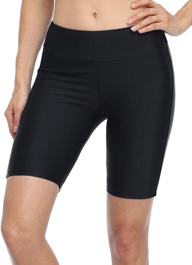 Firpearl Women's Swim Shorts UPF50+ Sport Board Shorts Plus Size Tankini Swimsuit Bottom - Which Mark