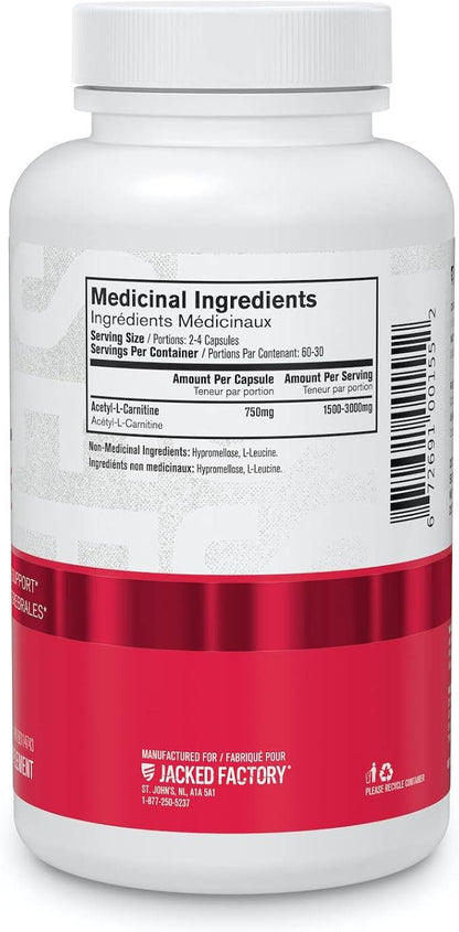 Acetyl L Carnitine Supplement 750mg - Extra Strength L-Carnitine (ALCAR) for Energy, Mood Improvement, Memory & More - 120 Capsules - Which Mark