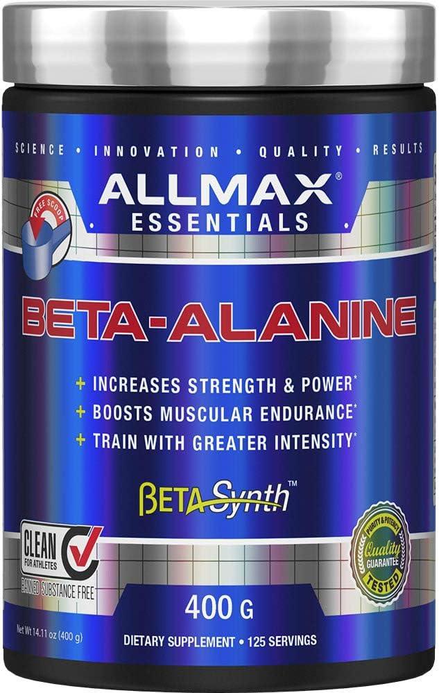 ALLMAX Nutrition - 100% Pure Maximum Strength + Absorption - Beta Alanine - 400 Gram - Which Mark