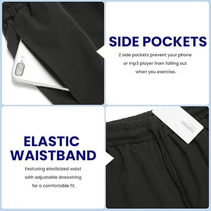 COOFANDY Men's 7 Inch Gym Workout Shorts 2 Pack Quick Dry Running Athletic Shorts with Pockets - Which Mark