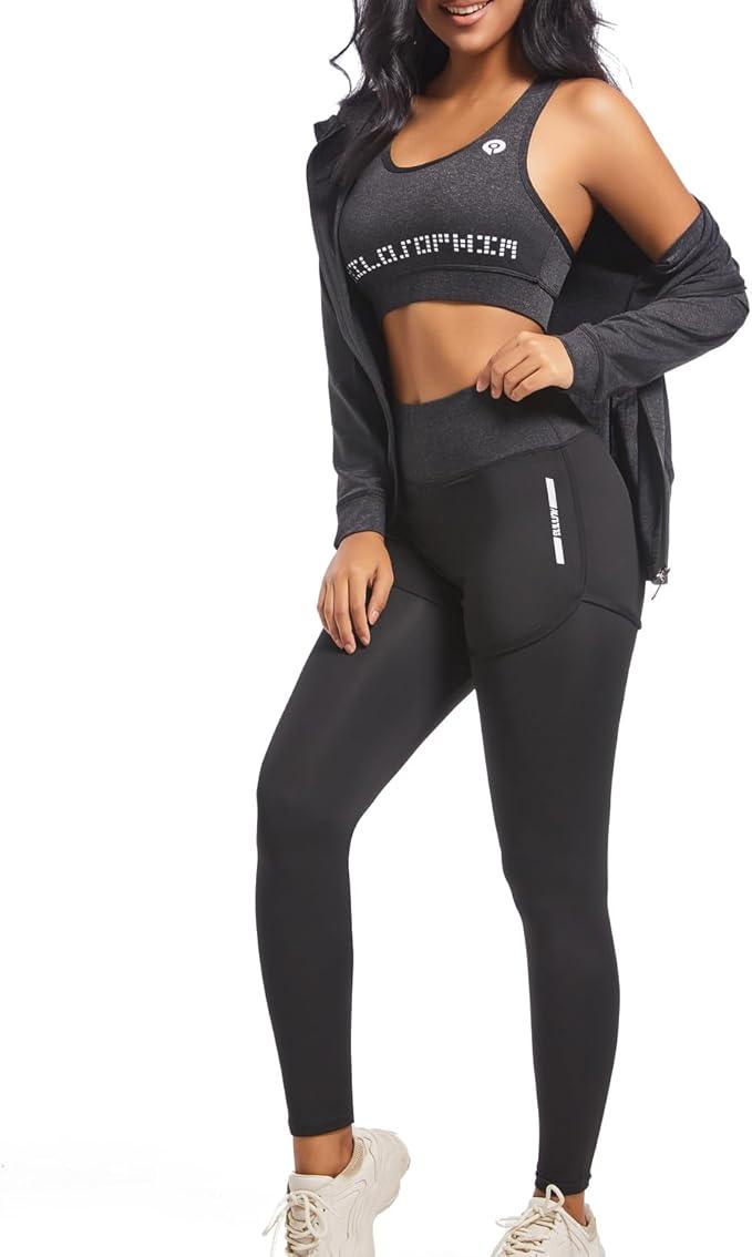 XPINYT 5pcs Workout Outfits for Women Athletic Sets Sport Suits Yoga Gym Fitness Exercise Clothes Jogging Tracksuits - Which Mark