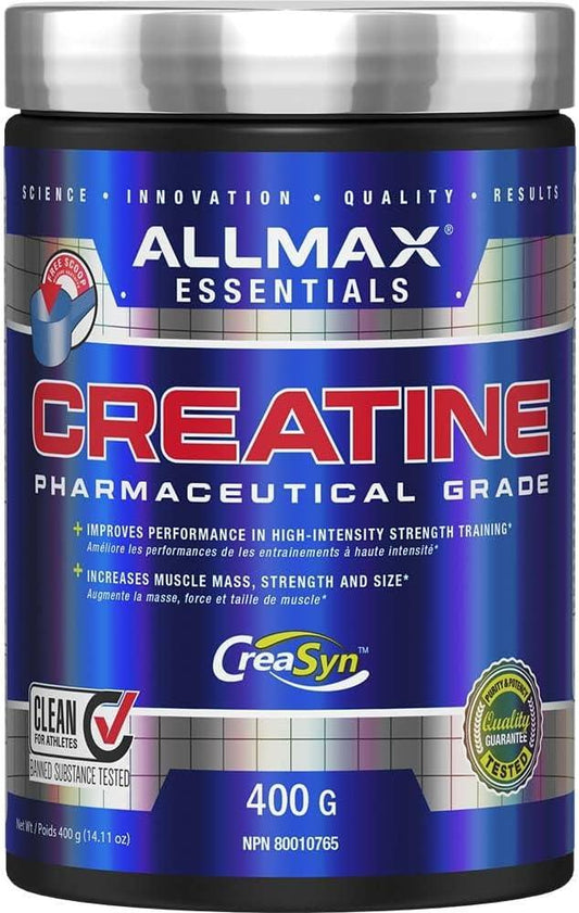 ALLMAX Nutrition - Creatine Monohydrate, Micronized Creatine Powder for Strength and Muscle Recovery, Gluten Free & Fast Absorbing 400g - Which Mark