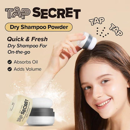 I DEW CARE Tap Secret | Mattifying Dry Shampoo Powder | Root Boosting Powder, Black Ginseng, Biotin | Vegan, Gluten-free, For Fuller Looking Hair - Which Mark