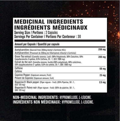 Burn-XT Body Recomposition for Men & Women - Improve Focus & Increase Energy - Premium Acetyl L-Carnitine, Green Tea Extract, Capsimax Cayenne Pepper, & More - 60 Natural Veggie Pills - Which Mark