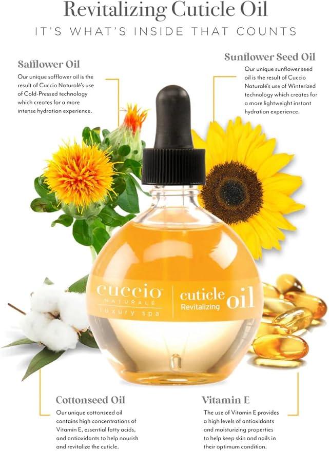 Cuccio Naturale Milk and Honey Cuticle Revitalizing Oil - Moisturizes and Strengthens Nails and Cuticles - Soothing and Nourishing - Paraben and Cruelty Free with Natural Ingredients - 2.5 oz - Which Mark