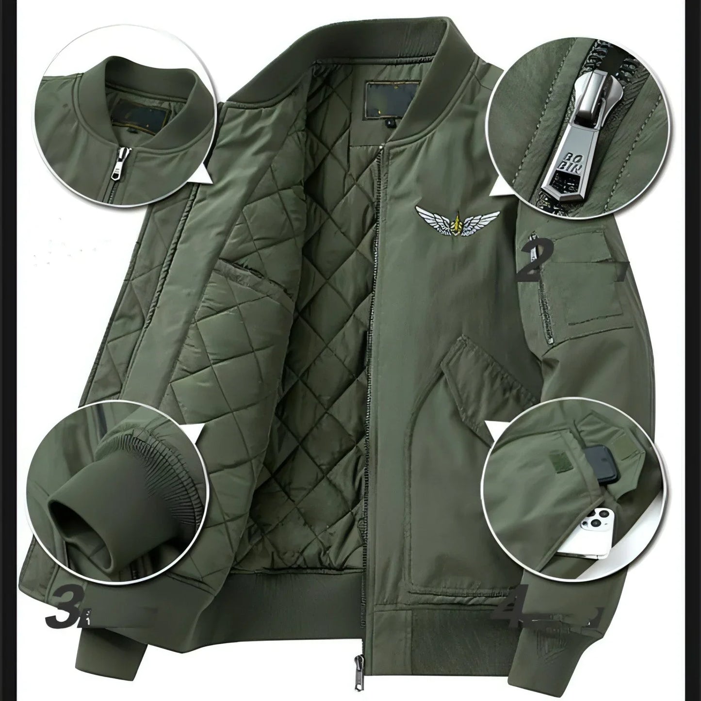 Fashion Casual Brushed Jacket Men - Which Mark