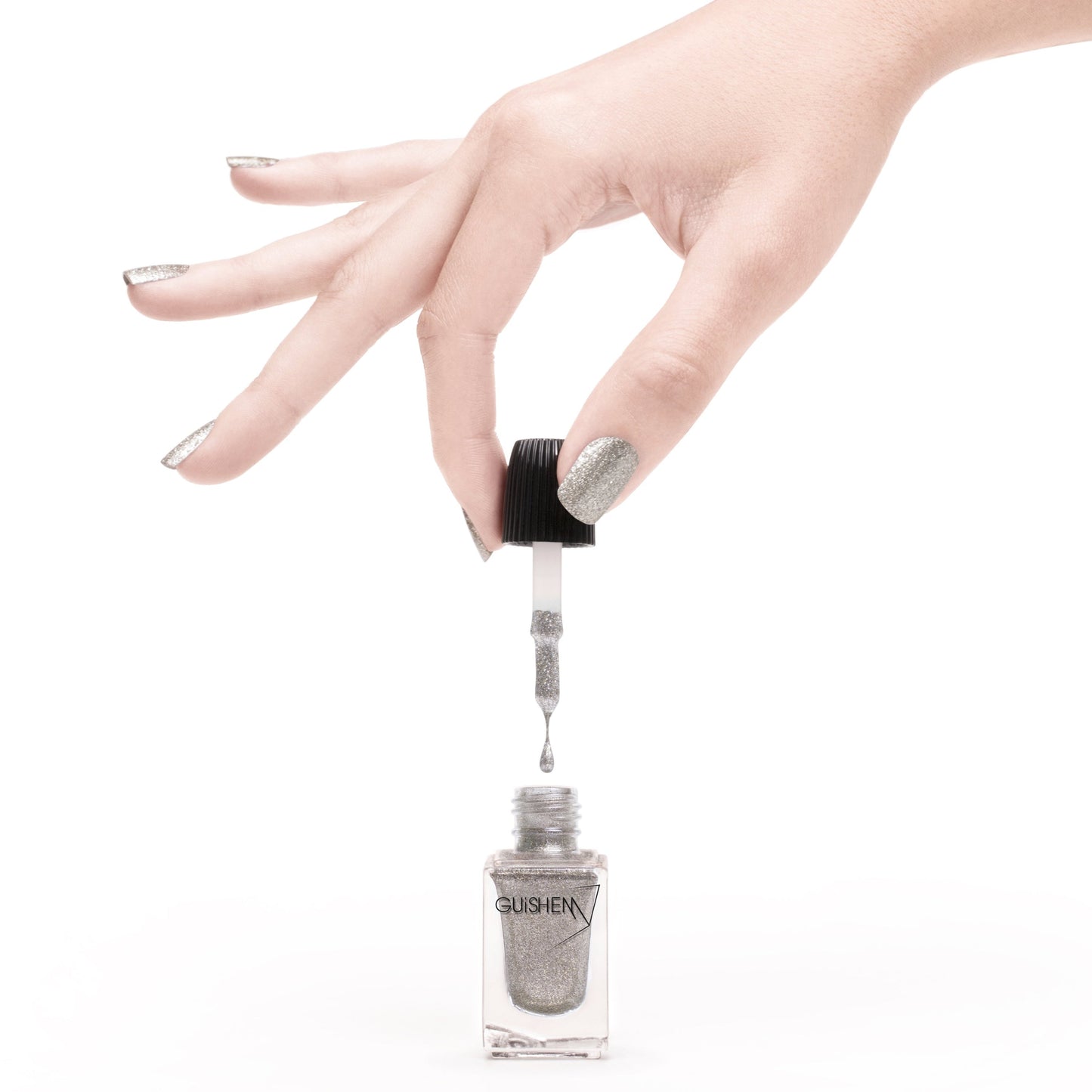 Premium Nail Lacquer, FROSTED ALMOND - 630, LIGHT GOLD SUGAR EFFECT - Which Mark