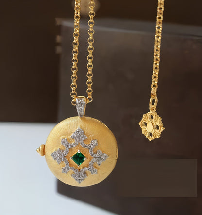 European American And Italian Craftsmanship Necklace Retro Palace - Which Mark