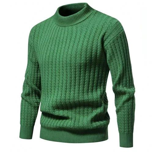 A.1. Autumn Men's Knitwear Solid Color Round Neck Fashion Sweater - Which Mark