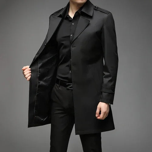 UrbanLayer™ – Mid-Length Trench Coat for Men - Which Mark