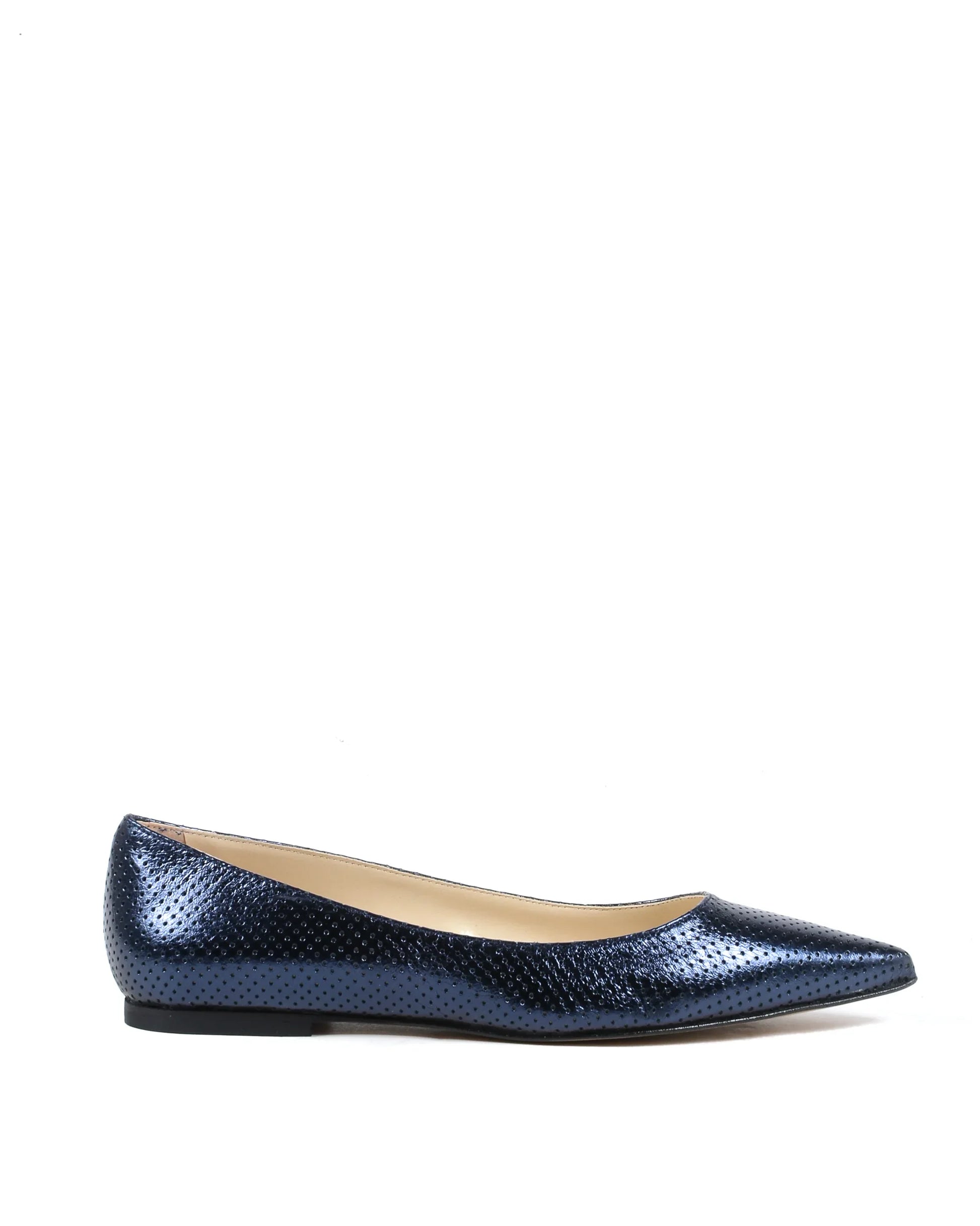 19V69 Italia Womens Ballerina LamÃ¨ Navy Blue 4747 TRAF LAM BLU SCURO - Which Mark