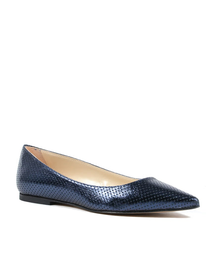 19V69 Italia Womens Ballerina LamÃ¨ Navy Blue 4747 TRAF LAM BLU SCURO - Which Mark