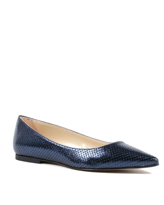 19V69 Italia Womens Ballerina LamÃ¨ Navy Blue 4747 TRAF LAM BLU SCURO - Which Mark