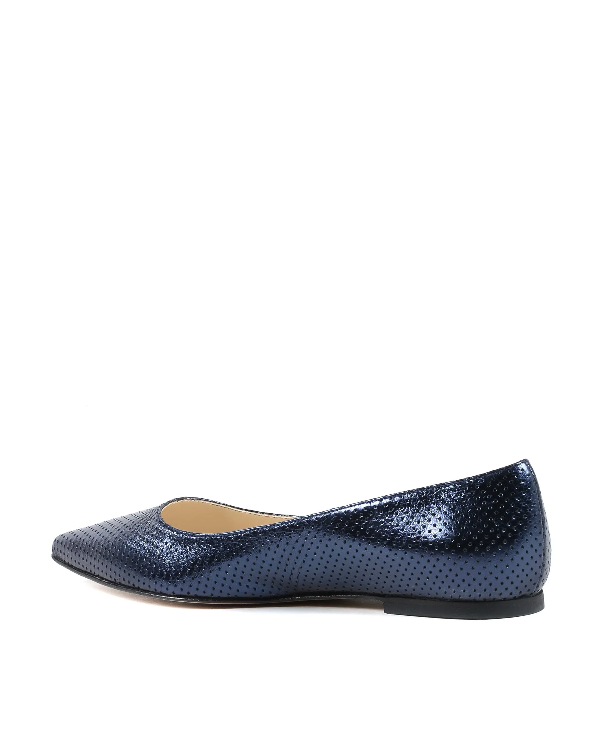 19V69 Italia Womens Ballerina LamÃ¨ Navy Blue 4747 TRAF LAM BLU SCURO - Which Mark