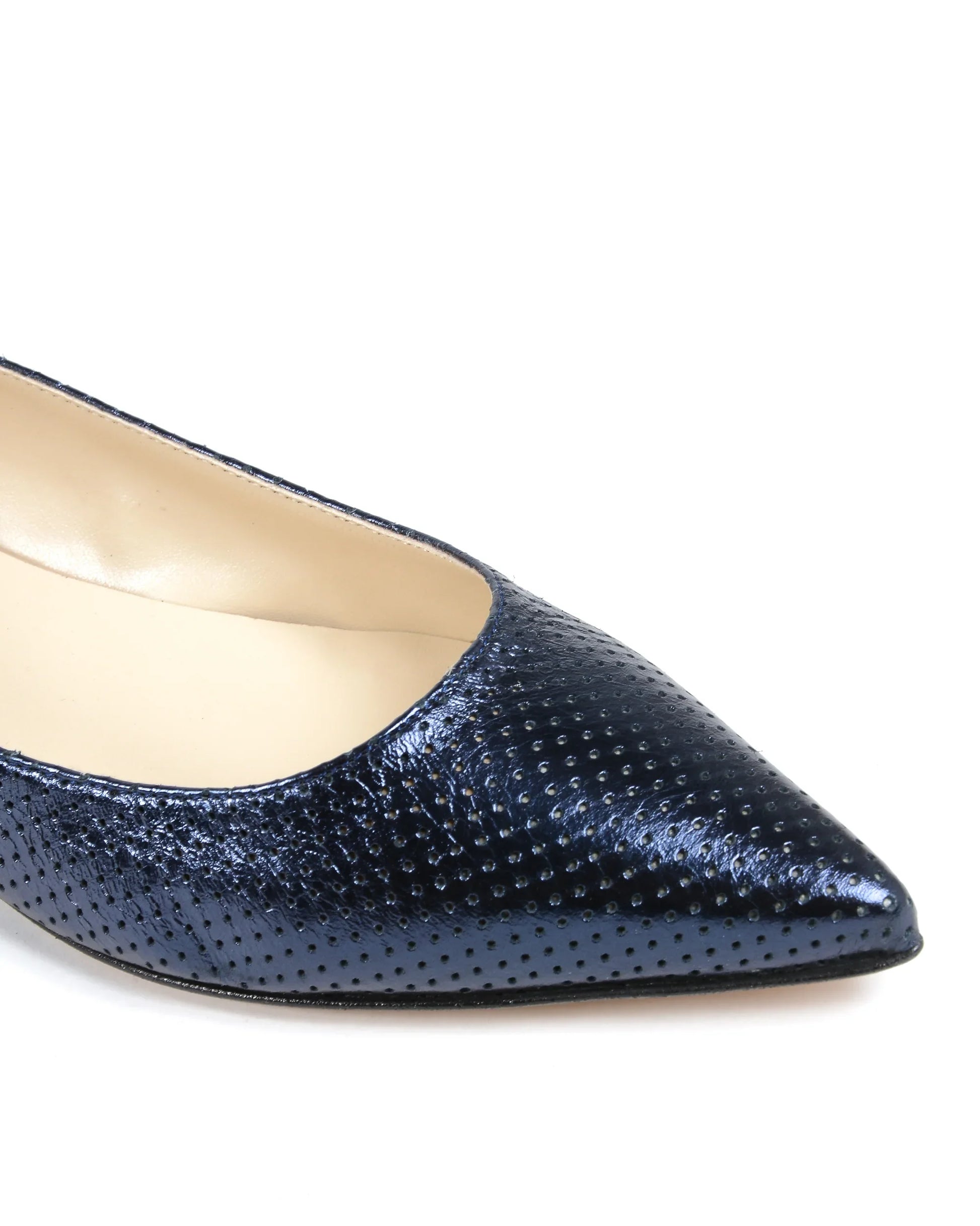 19V69 Italia Womens Ballerina LamÃ¨ Navy Blue 4747 TRAF LAM BLU SCURO - Which Mark