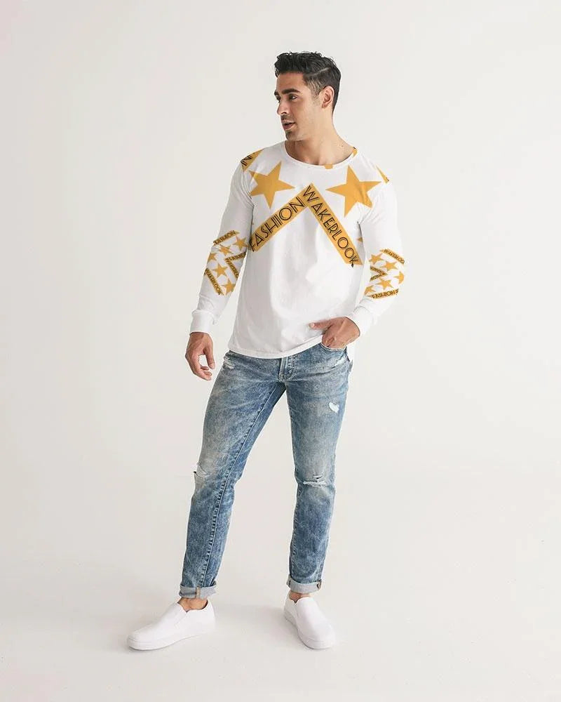 Men's Fashion Long Sleeve Wakerlook Tee - Which Mark