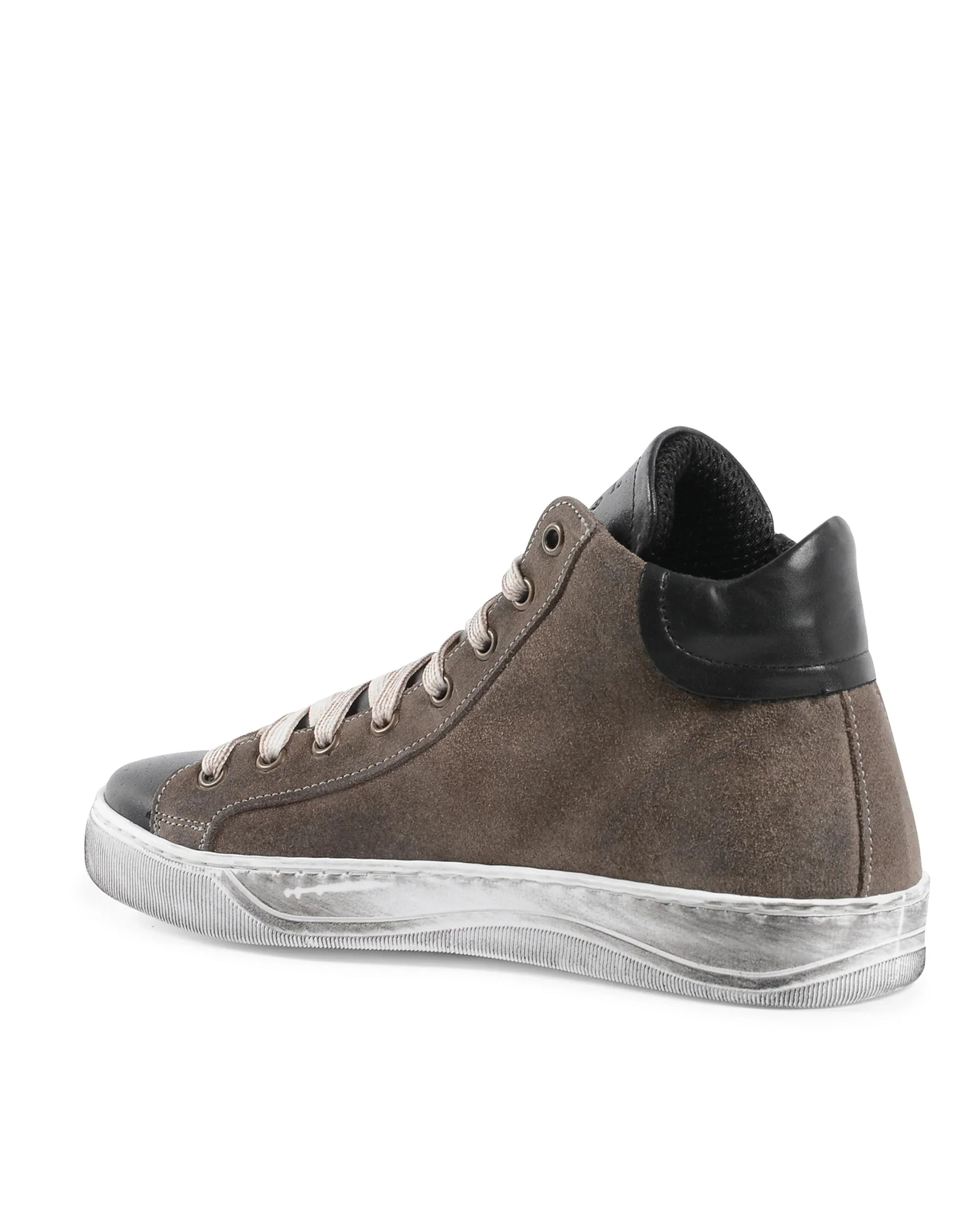 19V69 Italia Womens Sneaker Taupe Black 717 CAM TAUPE PELLE NERO - Which Mark