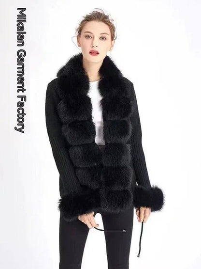 Placket Cuff Detachable Women's Jacket - Which Mark