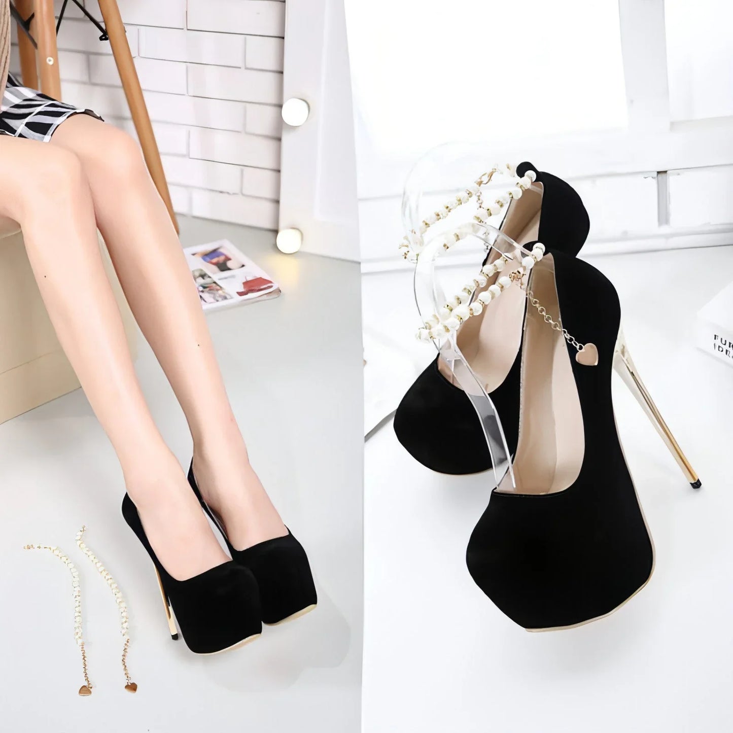 High Heel Platform Single Shoes Women's Shoes - Which Mark