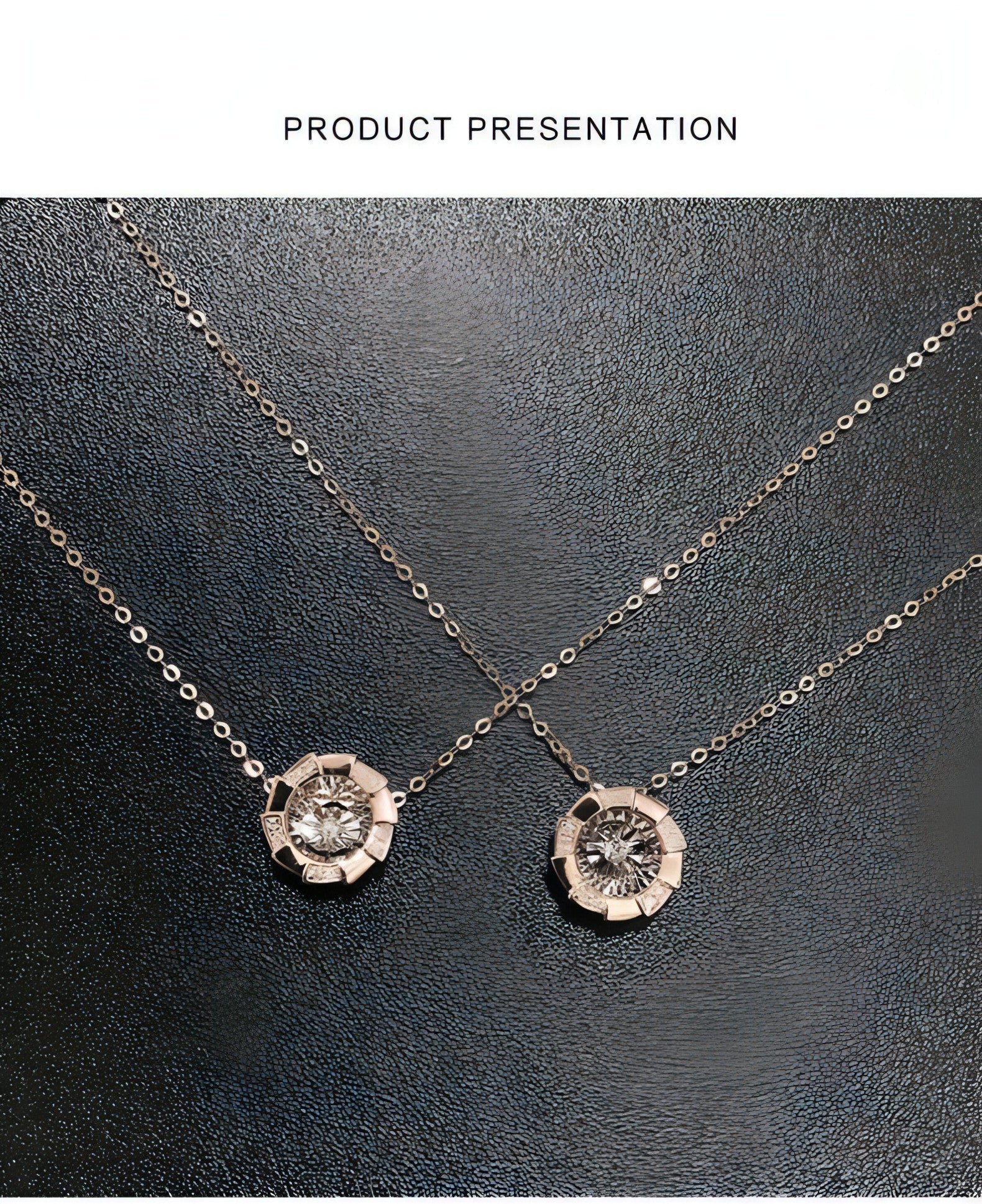 Rose Gold Pulsatile Heart Diamond Pendant Clavicle Chain - Which Mark