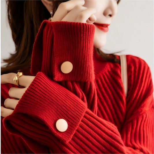 Autumn And Winter - New Half Turtleneck Sweater For Women - Which Mark