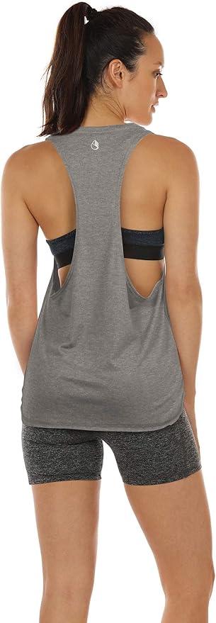 icyzone Workout Tank Tops for Women - Running Muscle Tank Sport Exercise Gym Yoga Tops Athletic Shirts - Which Mark