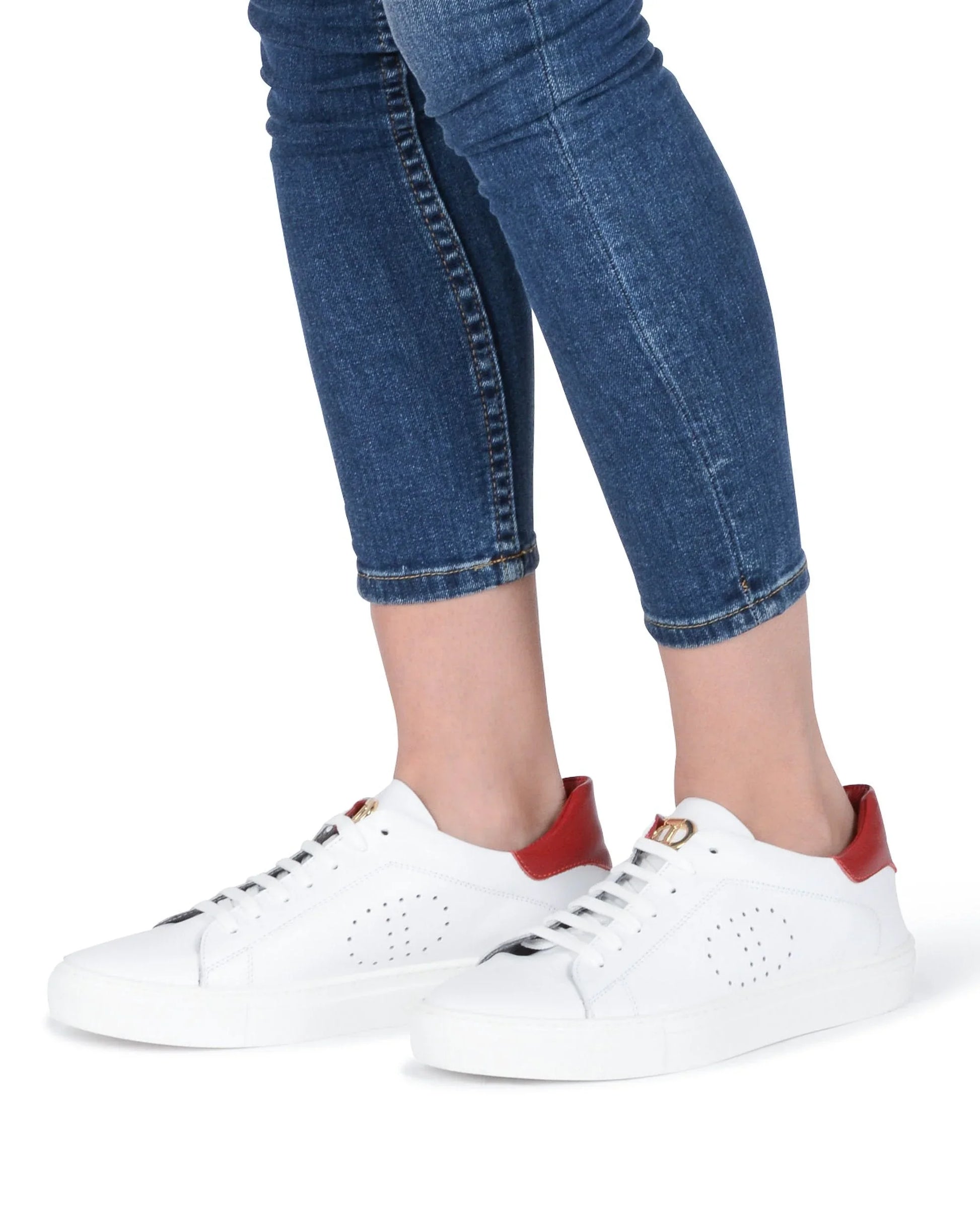 Lady Racer Sportivo Sneaker White/Ruby - Which Mark
