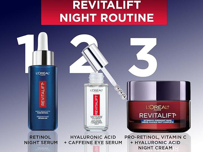 L’Oréal Paris Night Retinol Serum for Face, Revitalift Triple Power LZR, With 0.3% Pure Retinol, Moisturizes Skin and Eliminates Look of Deep Wrinkles, Skincare, 30 ml Climate Pledge Friendly - Which Mark