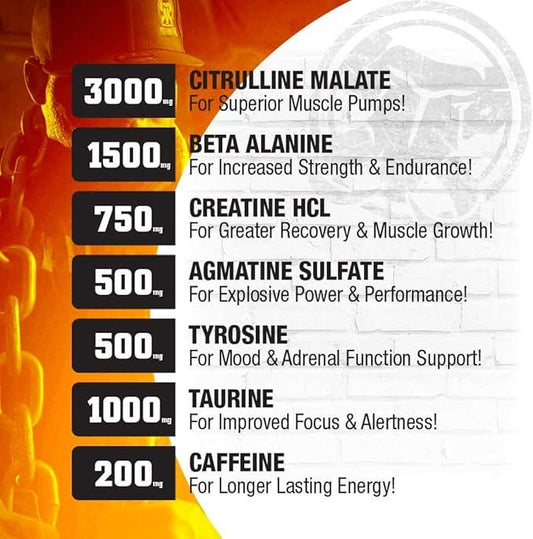 MAMMOTH PUMP – Pre Workout Powder, Superior Muscle Pumps, Increase Strength & Endurance, Explosive Power & Energy Supplement, Heightened Focus, Quick Recovery, Reduced Soreness (30 Serves, Blue Raspberry) - Which Mark