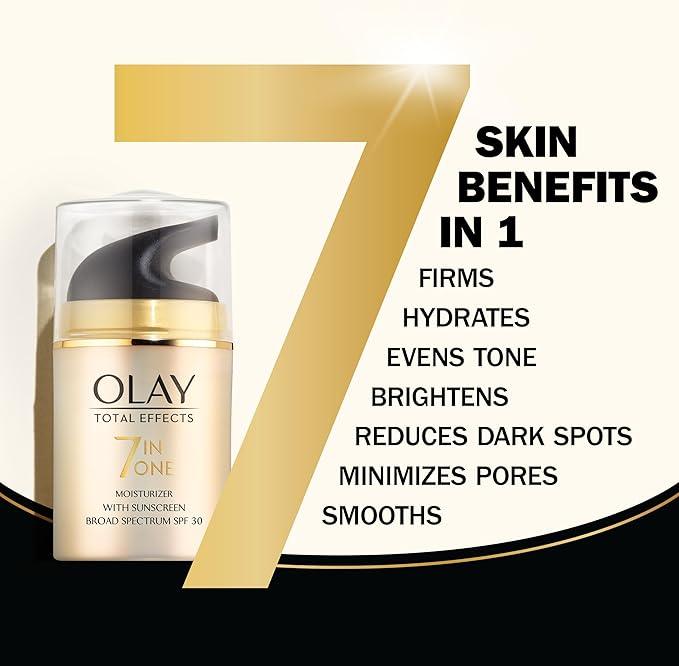Olay Total Effects 7-In-One Anti-Aging Face Moisturizer with Vitamin B3, Niacinamide and Sunscreen SPF 30, 50ml - Which Mark