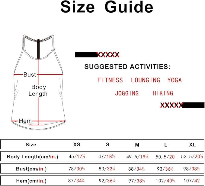 icyzone Workout Tank Tops for Women - Athletic Yoga Tops, T-Back Running Tank Top - Which Mark