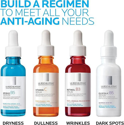 La Roche-Posay 10% Pure Vitamin C Serum for Face with Hyaluronic Acid & Salicylic Acid. Anti Aging Serum for Wrinkles, lack of Radiance & Uneven Skin Tone to Brighten & Smooth. Sensitive Skin, 30ml - Which Mark