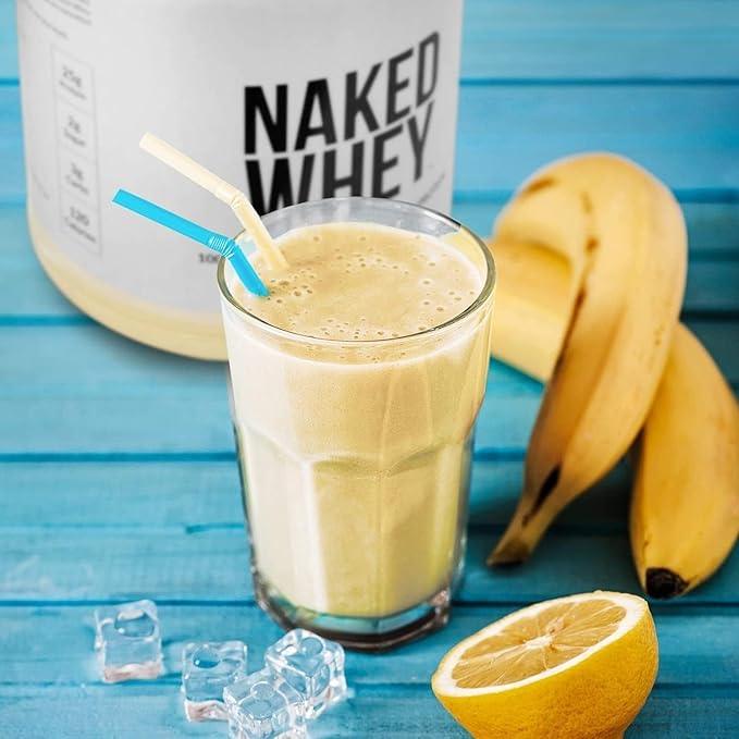 Naked Whey Vanilla Protein – All Natural Grass Fed Whey Protein Powder + Vanilla + Coconut Sugar- 5lb Bulk, GMO-Free, Soy Free, Gluten Free. Aid Muscle Recovery - 61 Servings - Which Mark