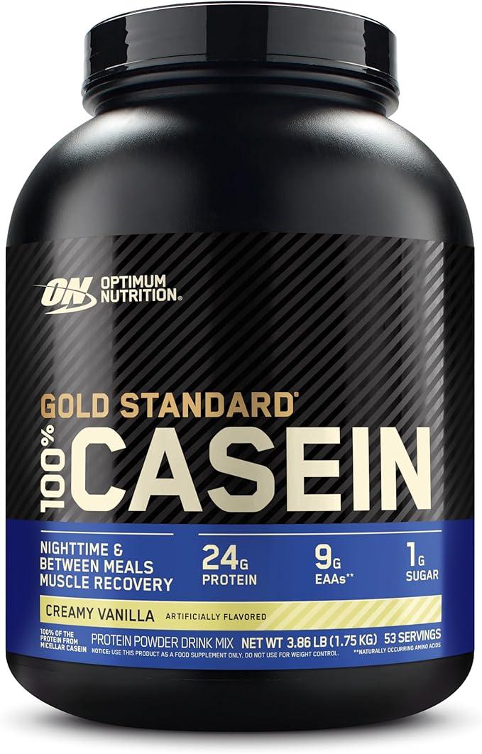 OPTIMUM NUTRITION GOLD STANDARD 100% Micellar Casein Protein Powder, Slow Digesting, Helps Keep You Full, Overnight Muscle Recovery, Creamy Vanilla, 1.81 kg, 4lb - Which Mark