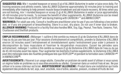 ALLMAX Nutrition - Glutamine Powder - 100% Pharmaceutical Grade - 1000 Gram, 1000-Gram - Which Mark