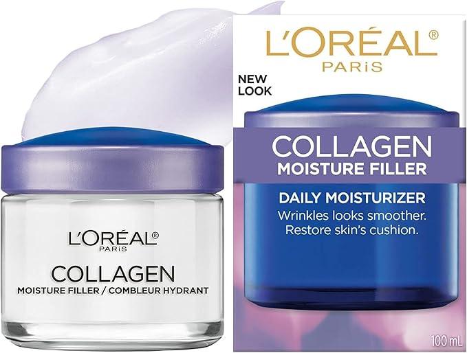 L’Oréal Paris Day and Night Moisturizer Cream, Collagen Moisture Filler Skincare, Hydrating Cream for Face, Neck and Chest to Smooth Skin and Reduce Look of Wrinkles, 50 ml - Which Mark